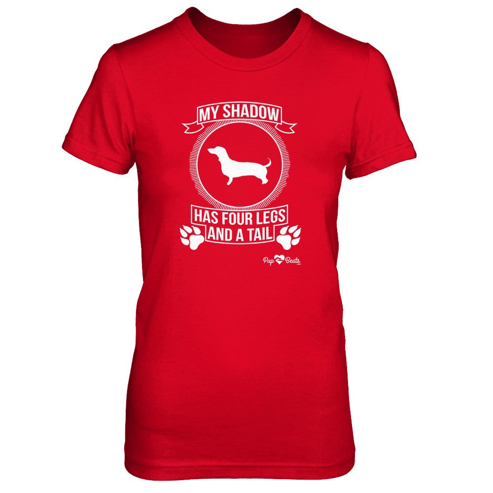 Dachshund - My Shadow Fitted Short Sleeve Tee