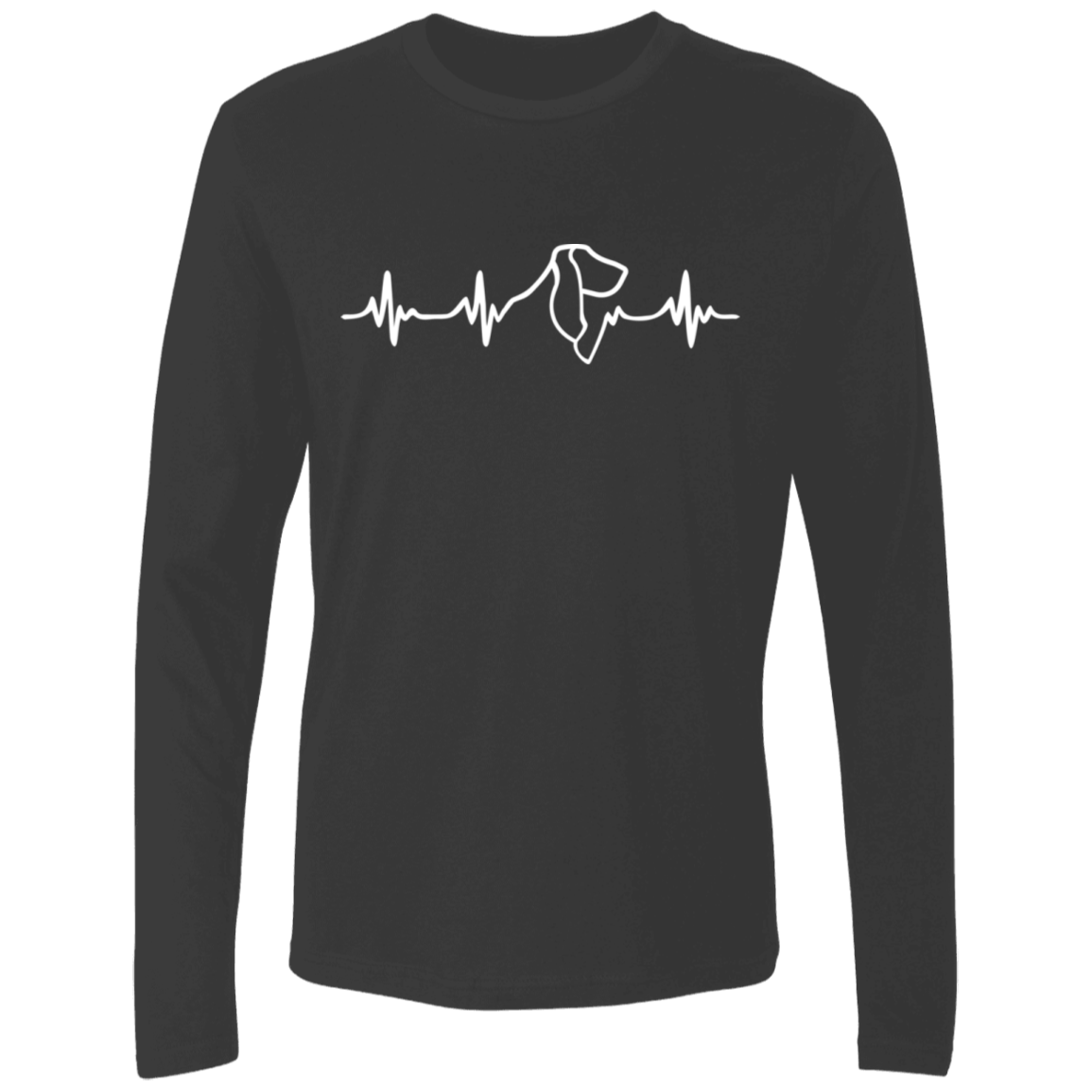 Basset Hound Heartbeat Long Sleeve T shirt