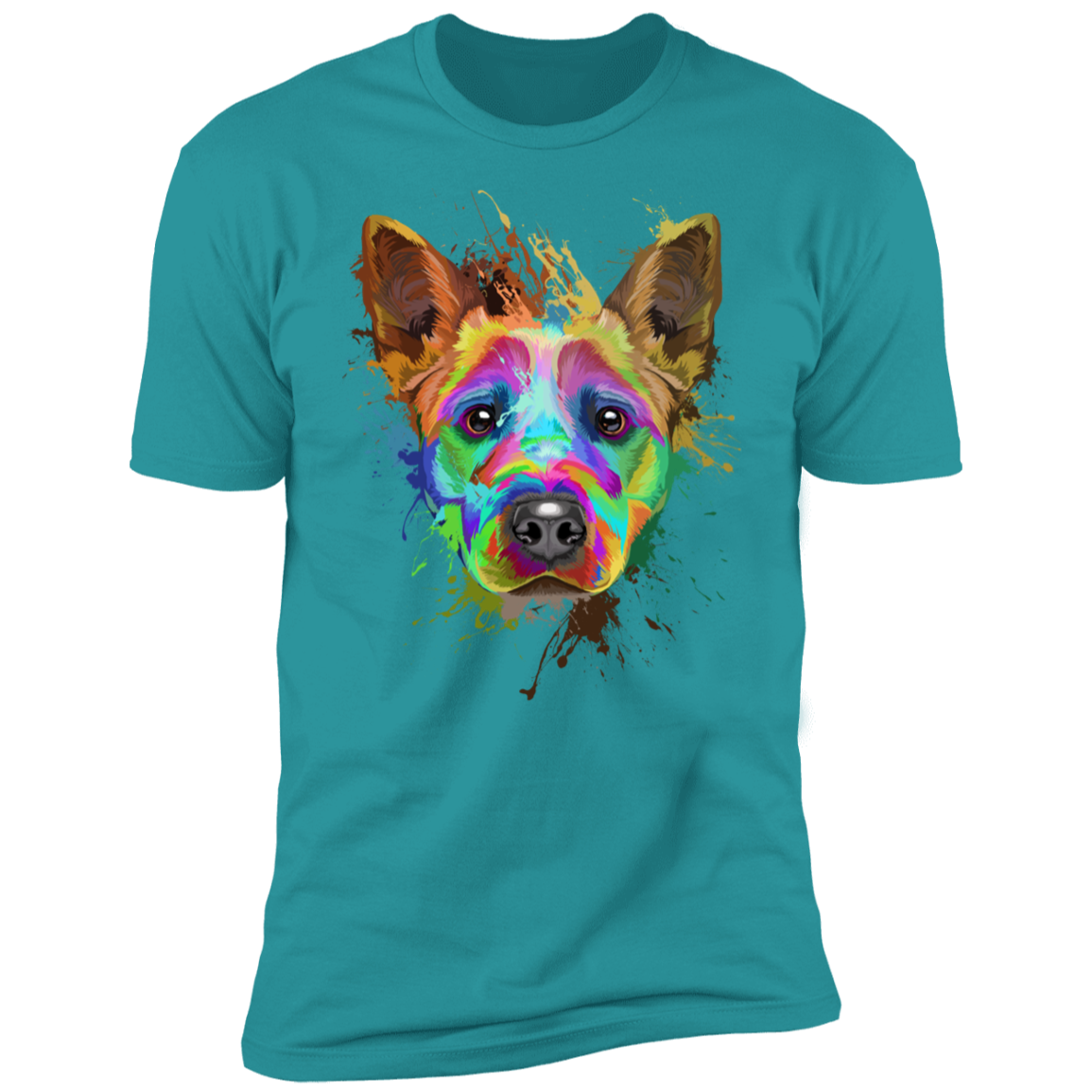 Cattle dog splash art