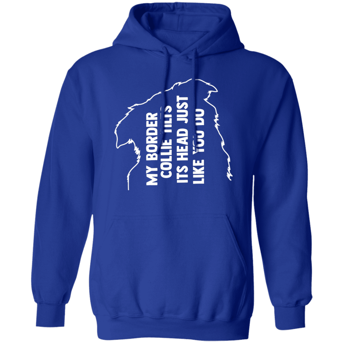 Border Collie Tilt Pullover Hoodie