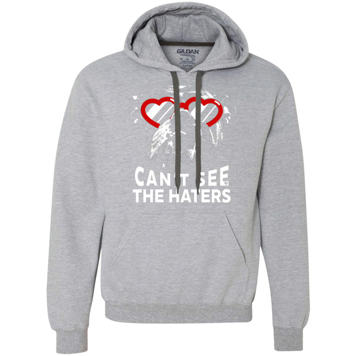 English Bulldog Can't See The Haters Hoodie