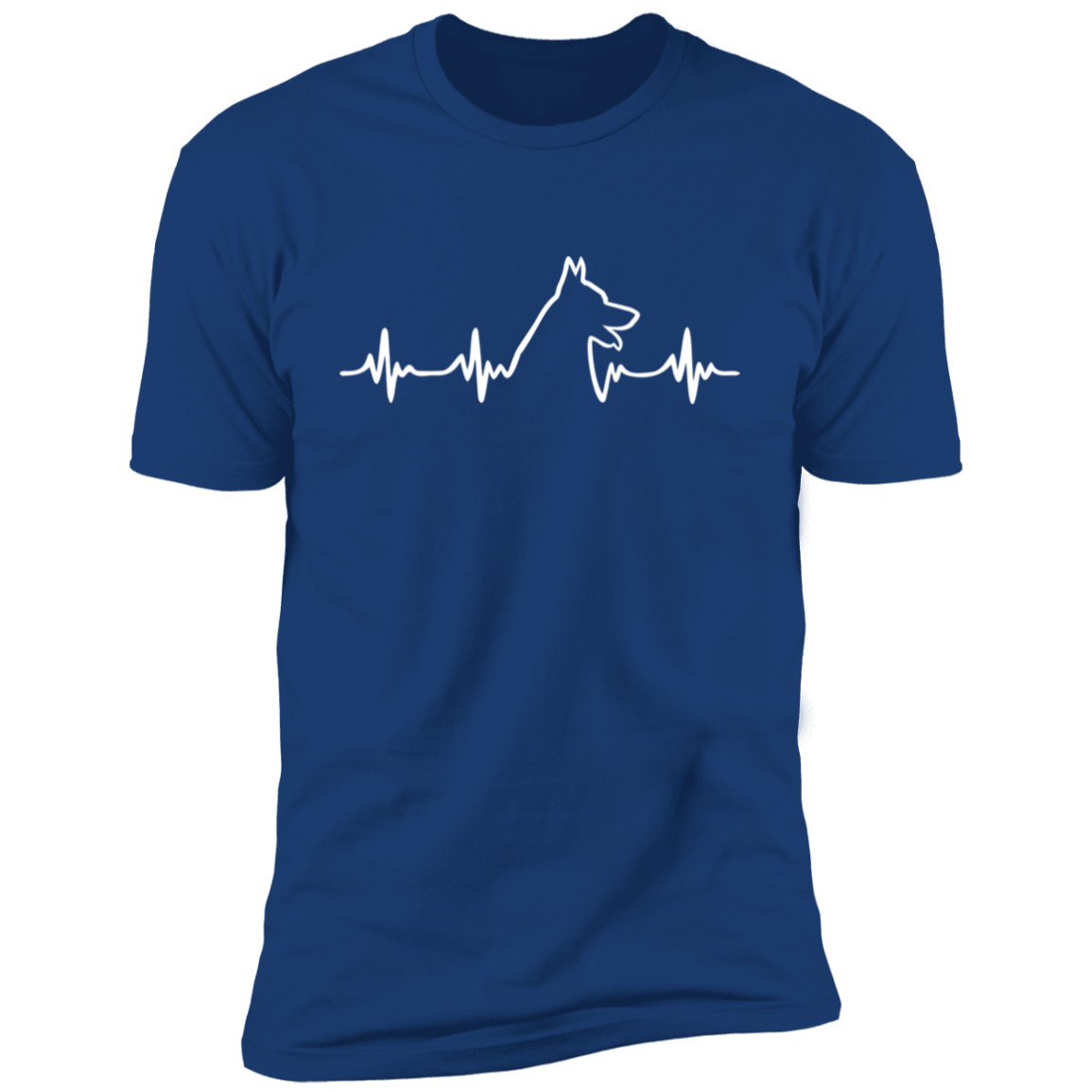 German Shepherd Heartbeat Short Sleeve T-Shirt