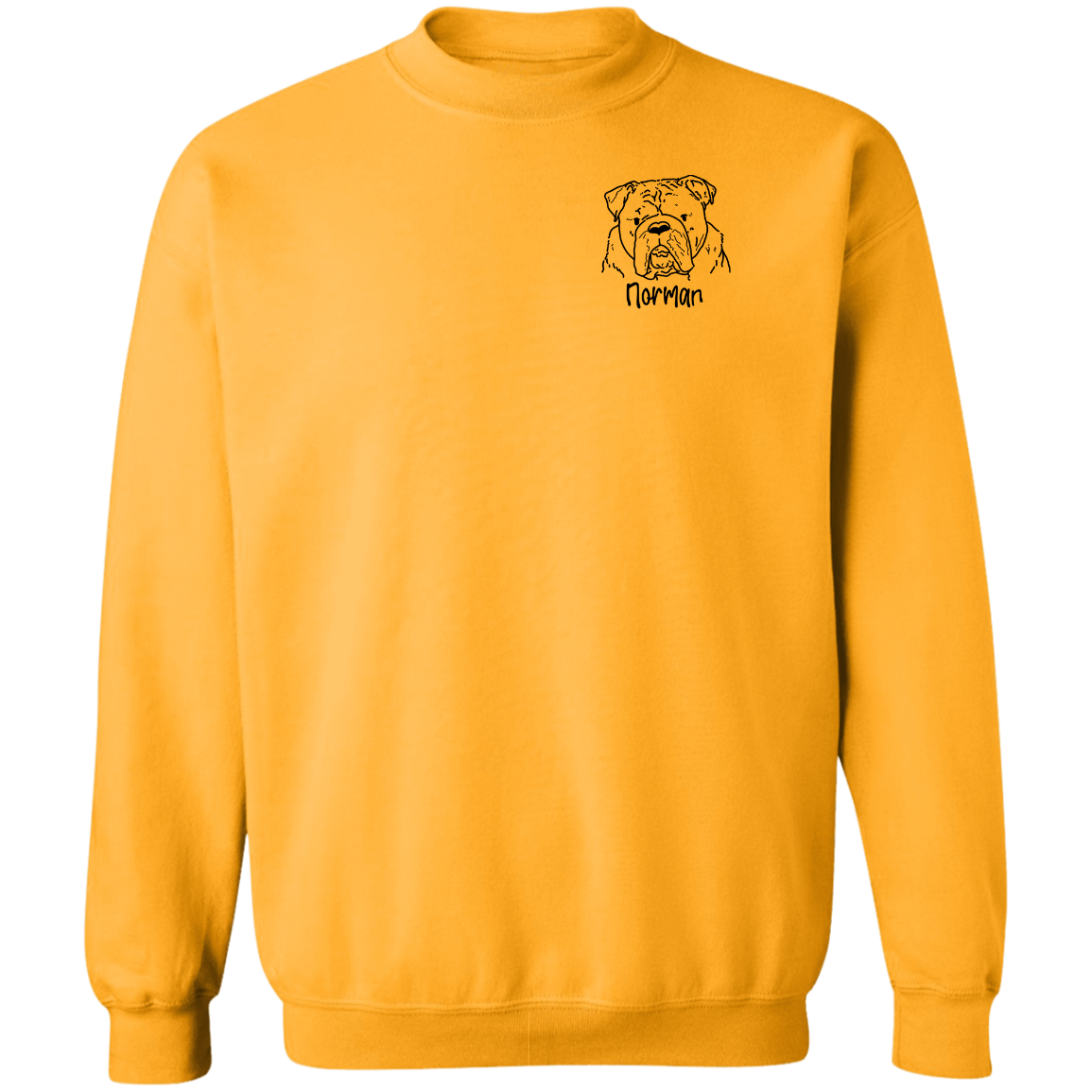 Norman The Bulldog Pullover Sweatshirt
