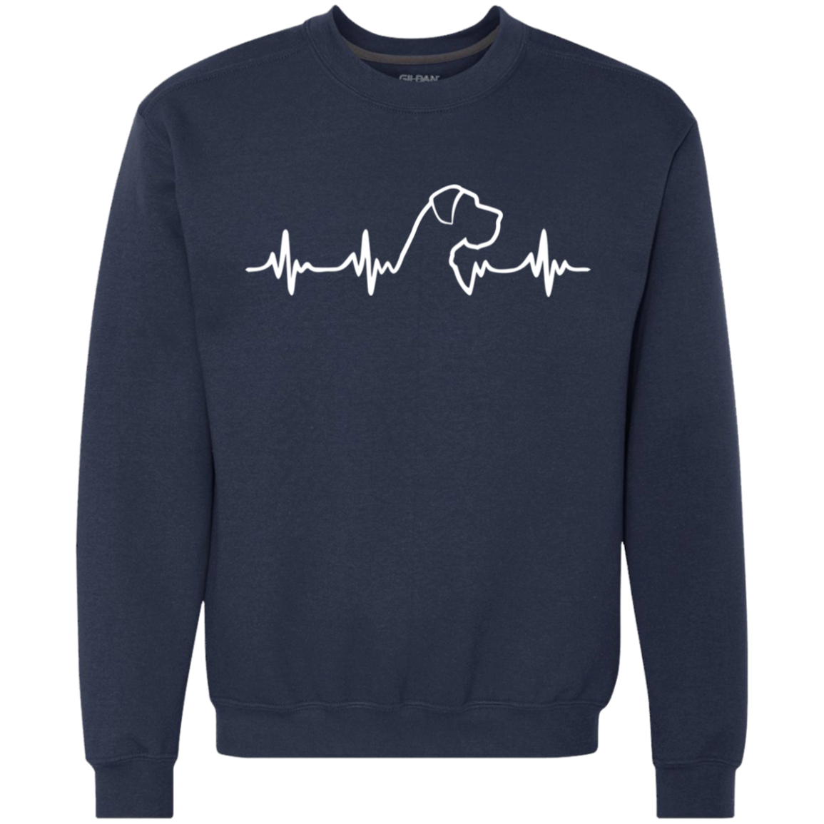 Great Dane Heartbeat Natural Ears Sweatshirt