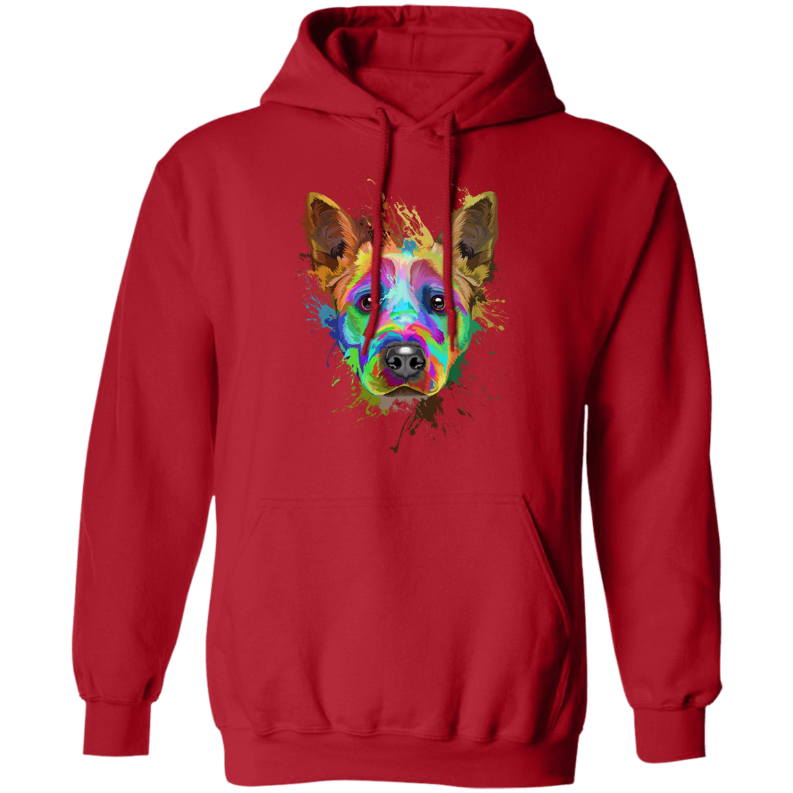 Cattle dog Splash Pullover Hoodie