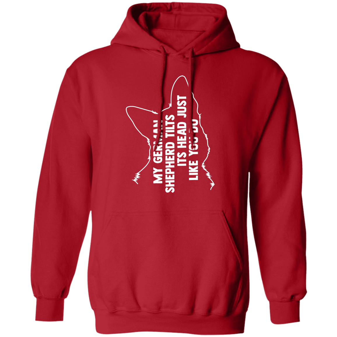 German Shepherd Tilt Pullover Hoodie