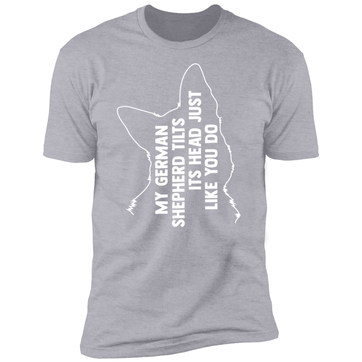 German Shepherd Tilt Head T-Shirt