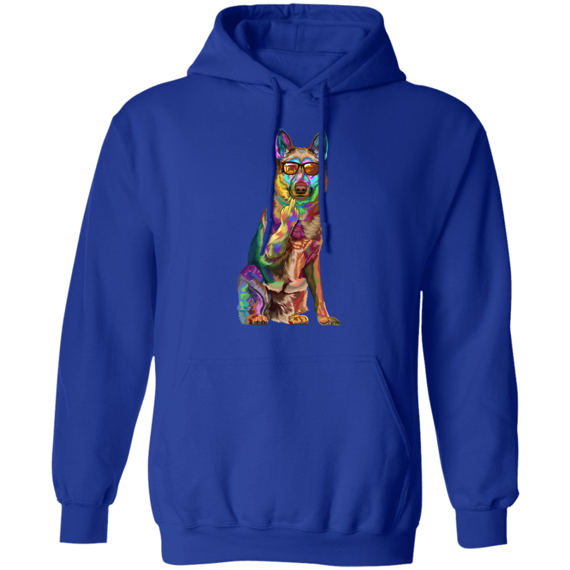 German Shepherd Middle Finger Pullover Hoodie