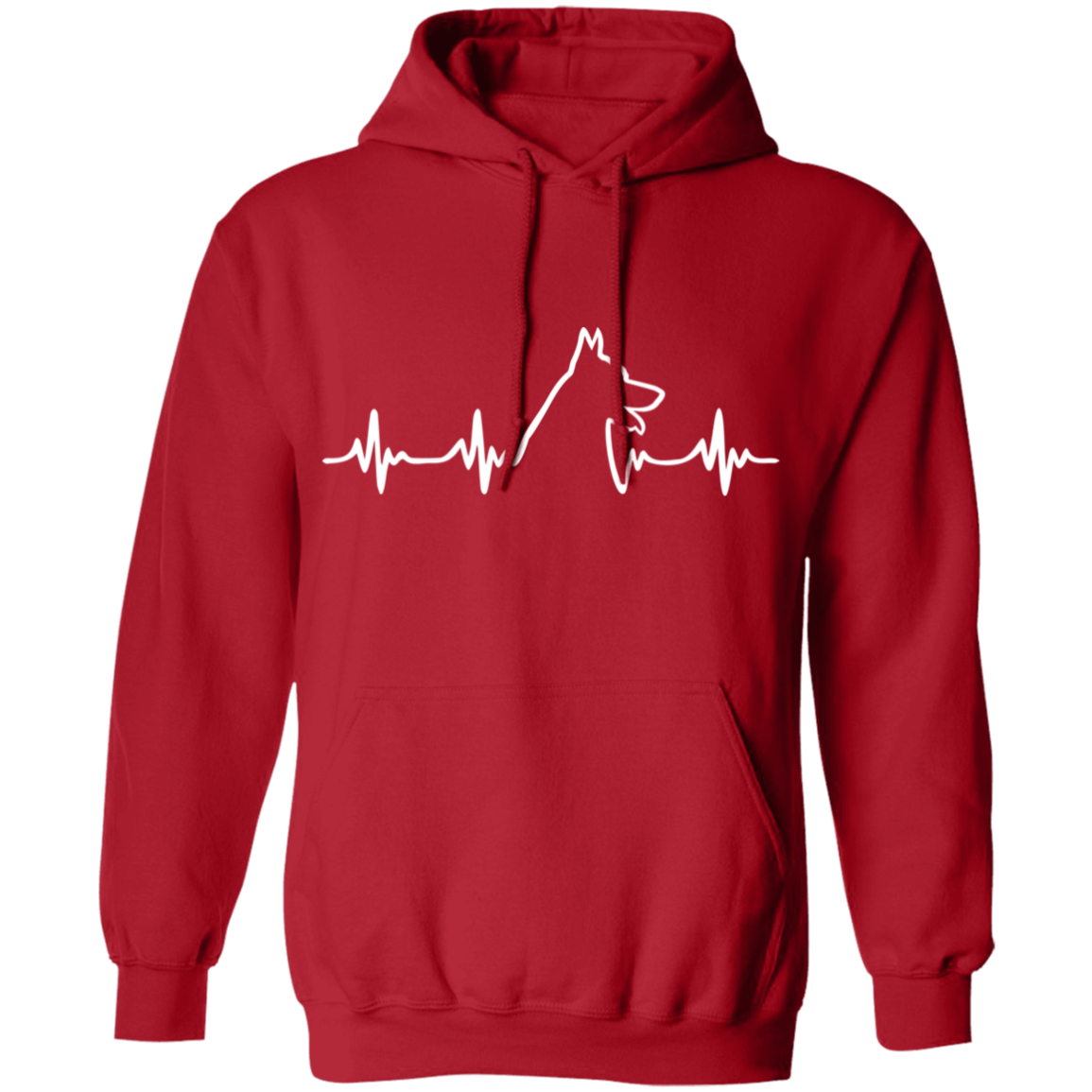 Malinois Heartbeat Pullover Hoodie
