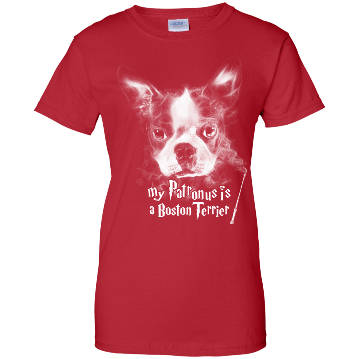 Boston Terrier Patronus Ladies' T-Shirt