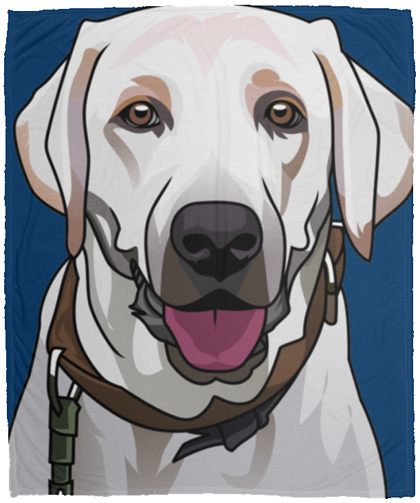 Custom Lab Large Velveteen Micro Fleece Blanket - 50x60