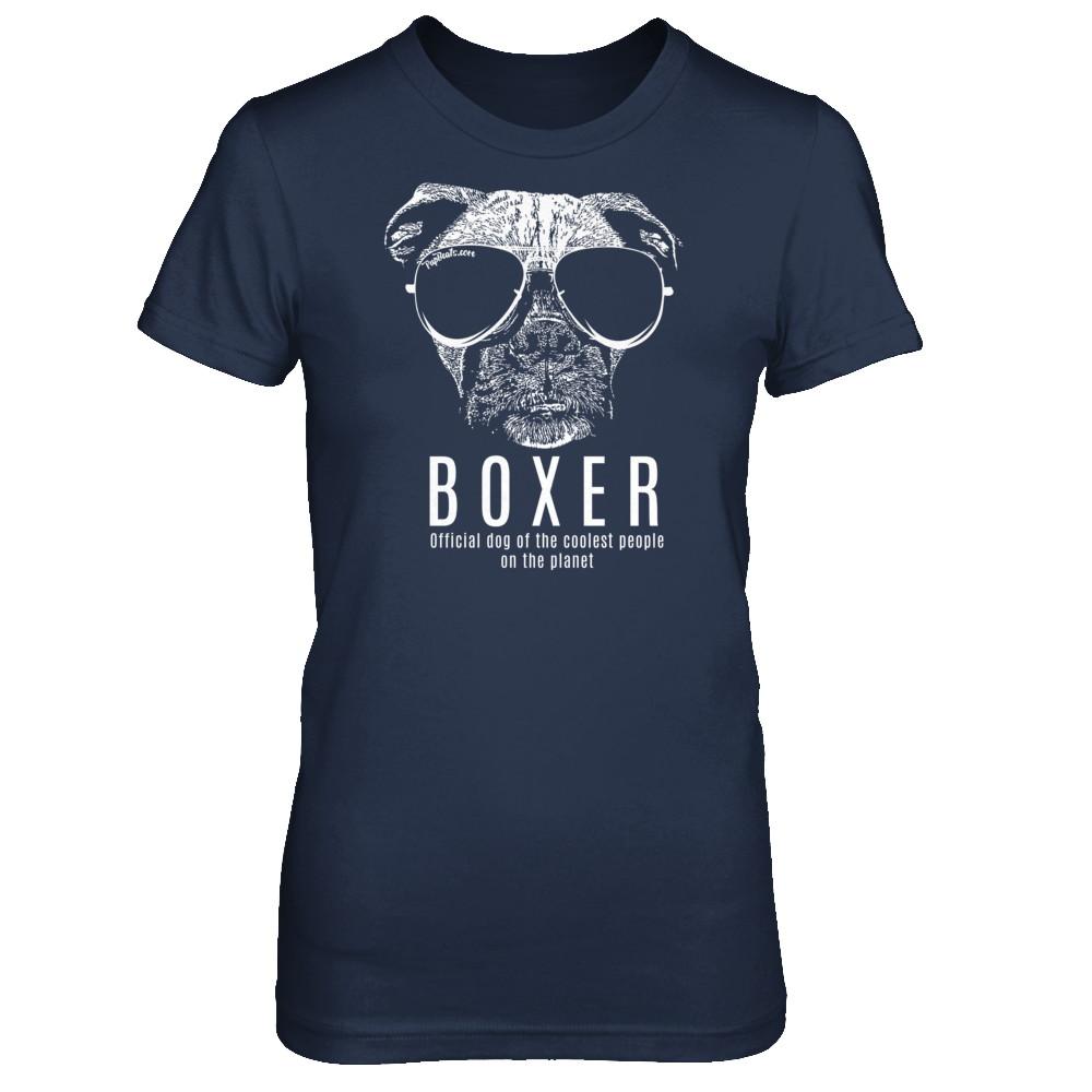 Official Dog Of The Coolest Boxer Ladies' T-Shirt