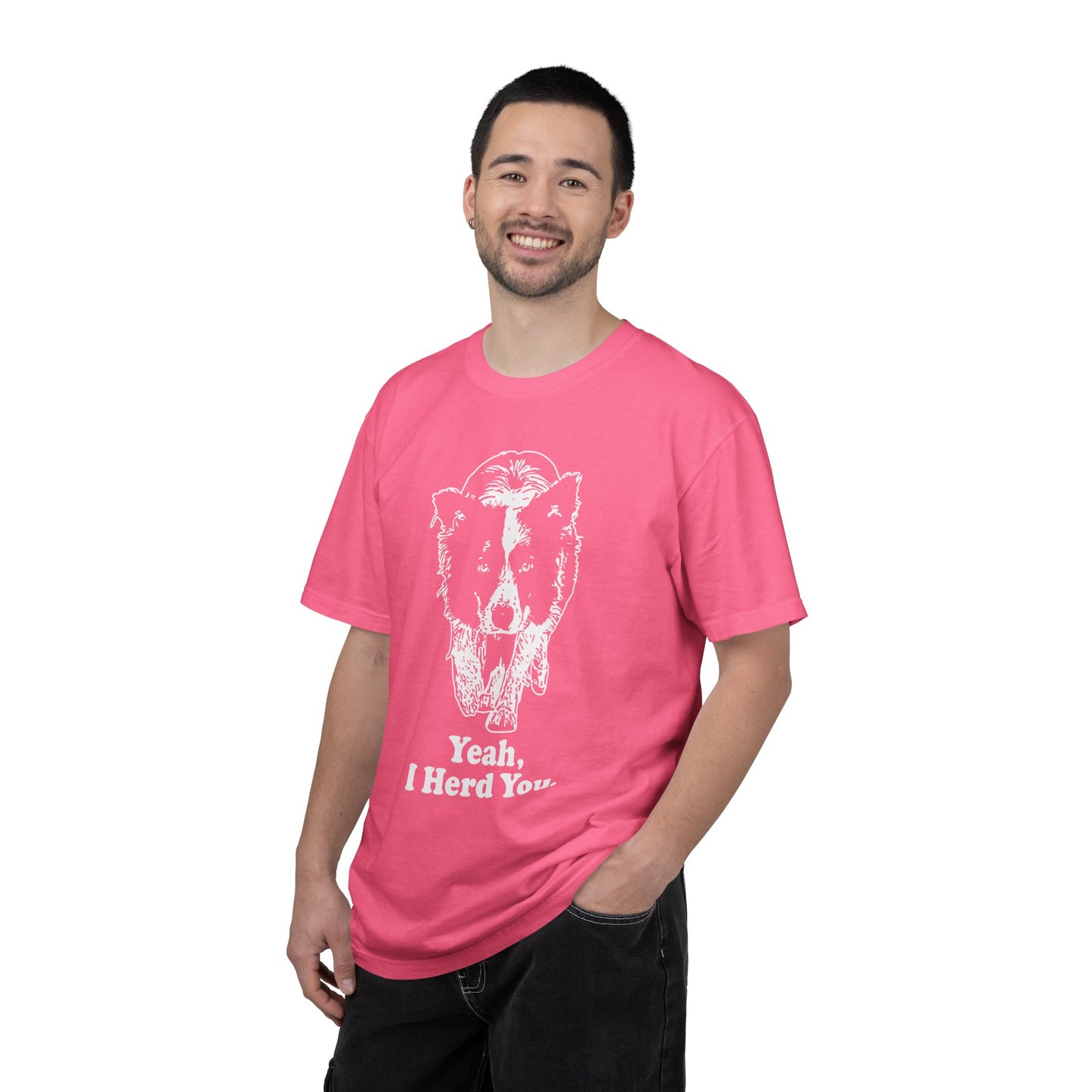 Border Collie "Yeah I Herd You" T-Shirt — Herding Dog Mom/Dad Tee