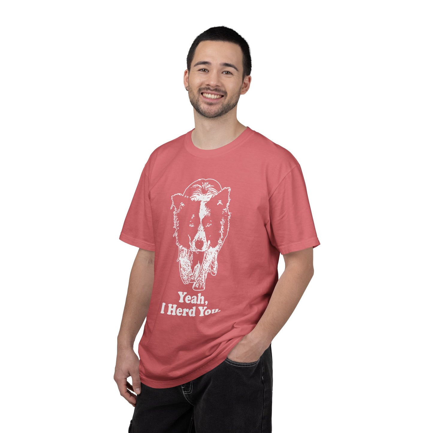Border Collie "Yeah I Herd You" T-Shirt — Herding Dog Mom/Dad Tee