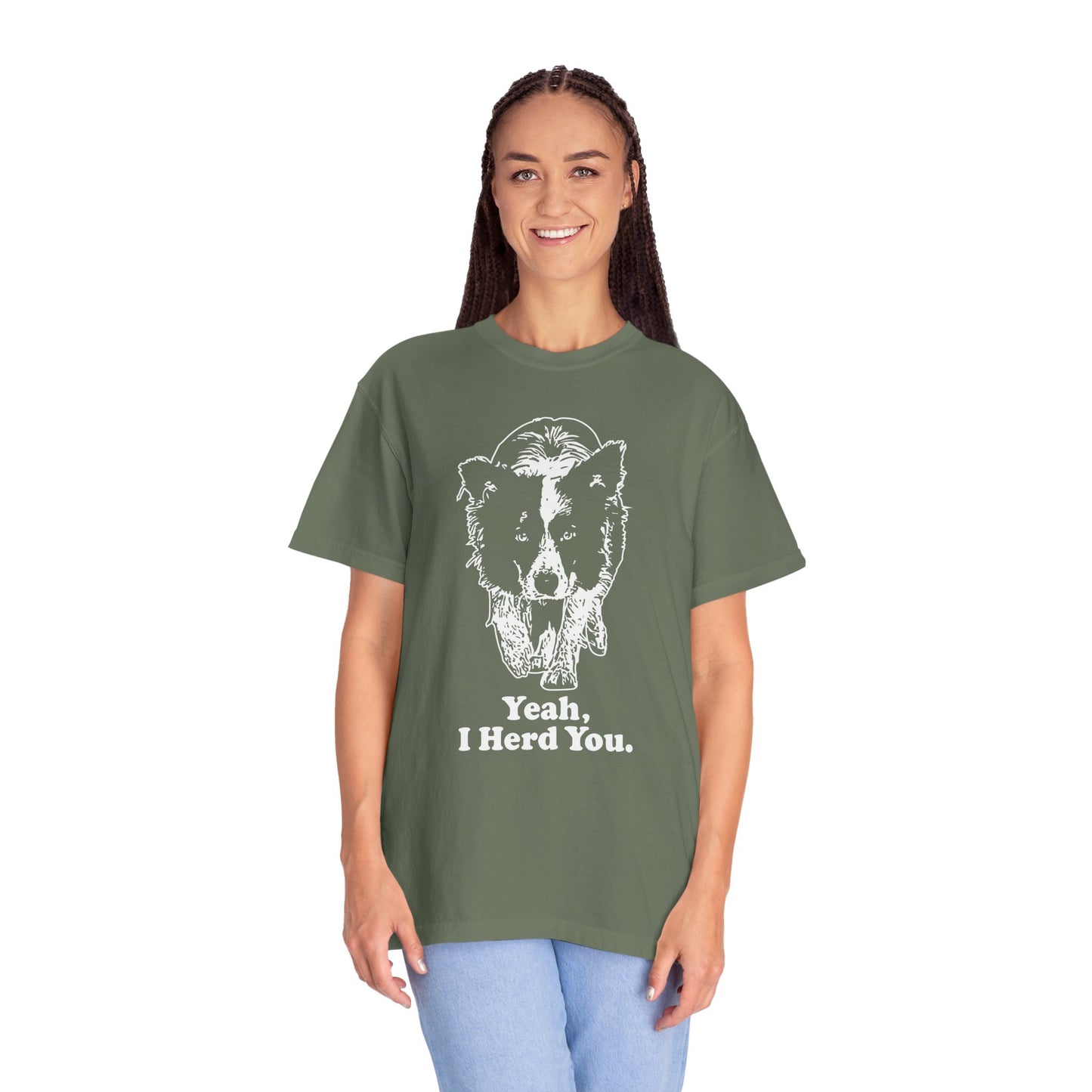 Border Collie "Yeah I Herd You" T-Shirt — Herding Dog Mom/Dad Tee