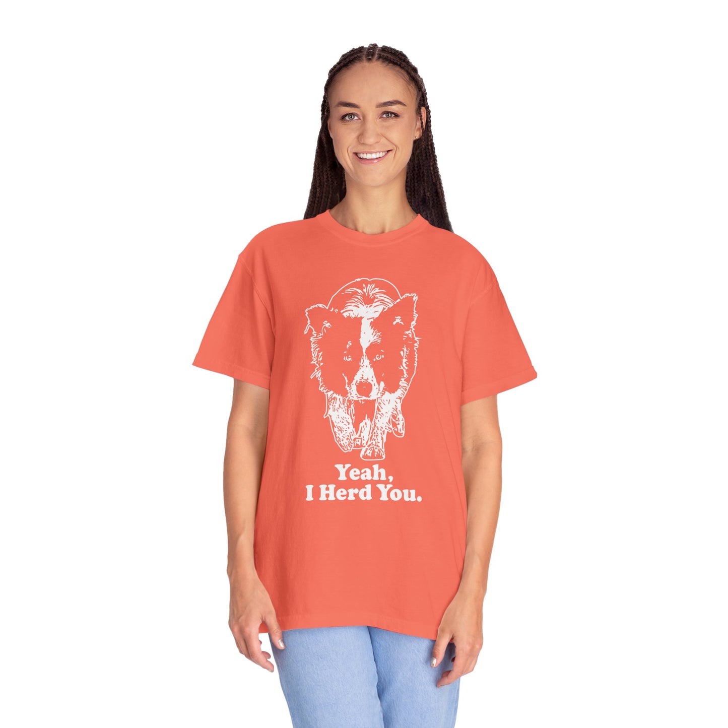 Border Collie "Yeah I Herd You" T-Shirt — Herding Dog Mom/Dad Tee