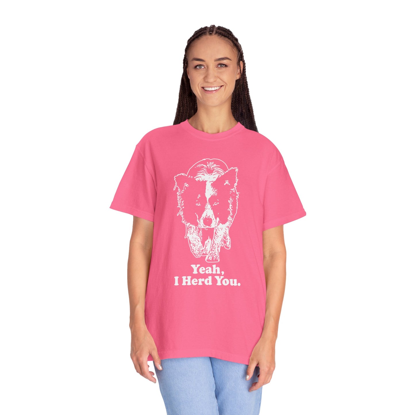 Border Collie "Yeah I Herd You" T-Shirt — Herding Dog Mom/Dad Tee