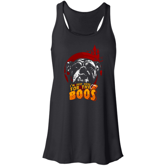 Just For The Boos Flowy Racerback Tank