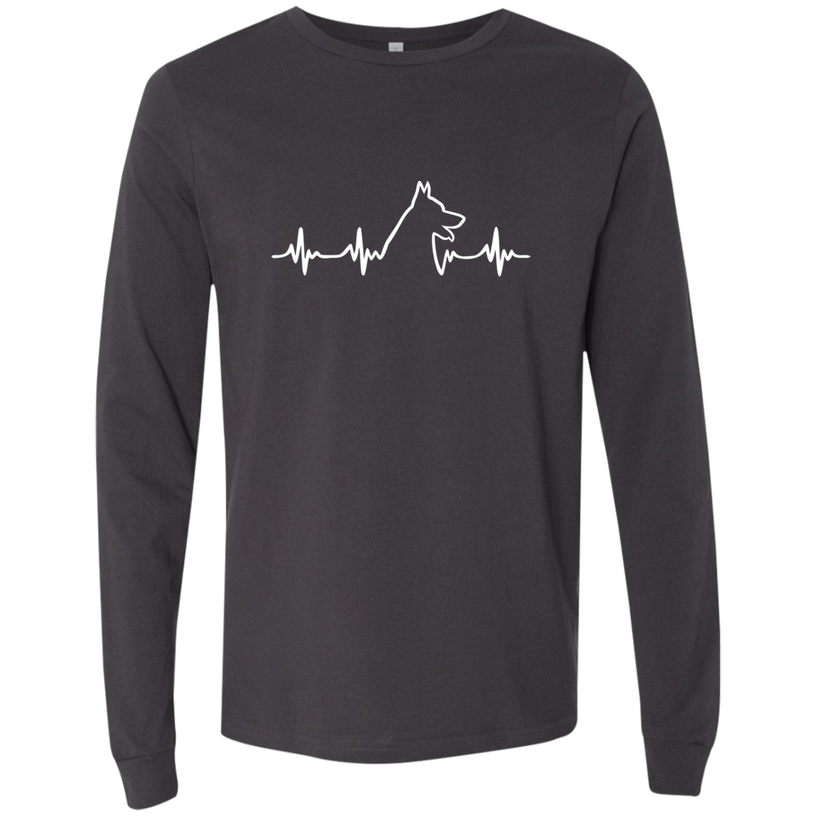 German Shepherd Heartbeat Long Sleeve T-Shirt