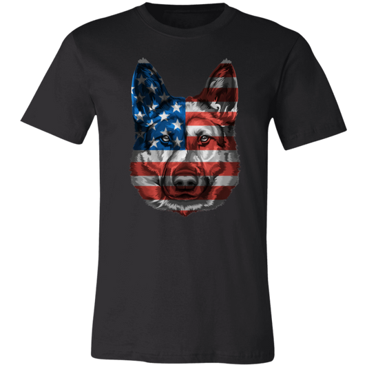 Patriotic German Shepherd Short-Sleeve T-Shirt