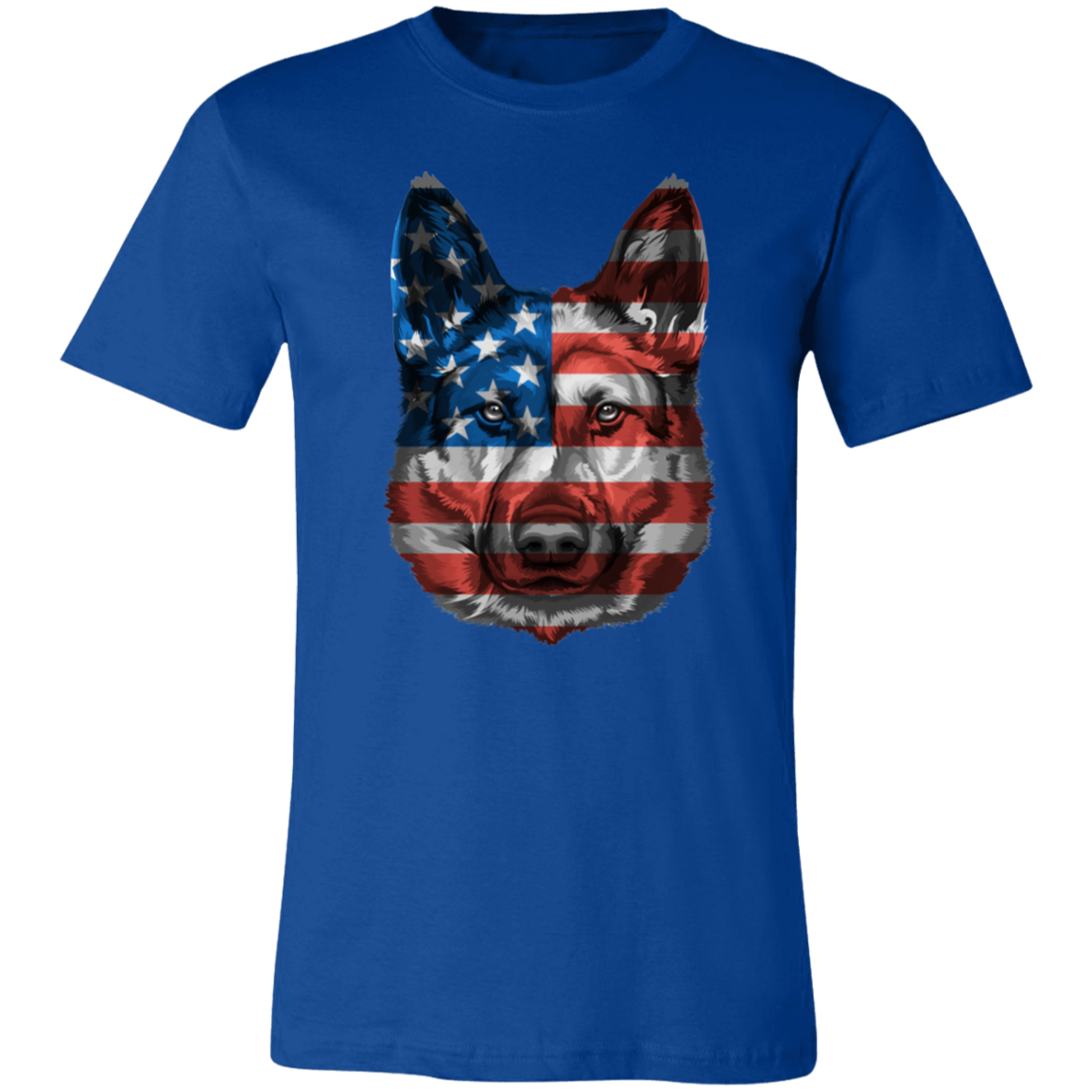 Patriotic German Shepherd Short-Sleeve T-Shirt