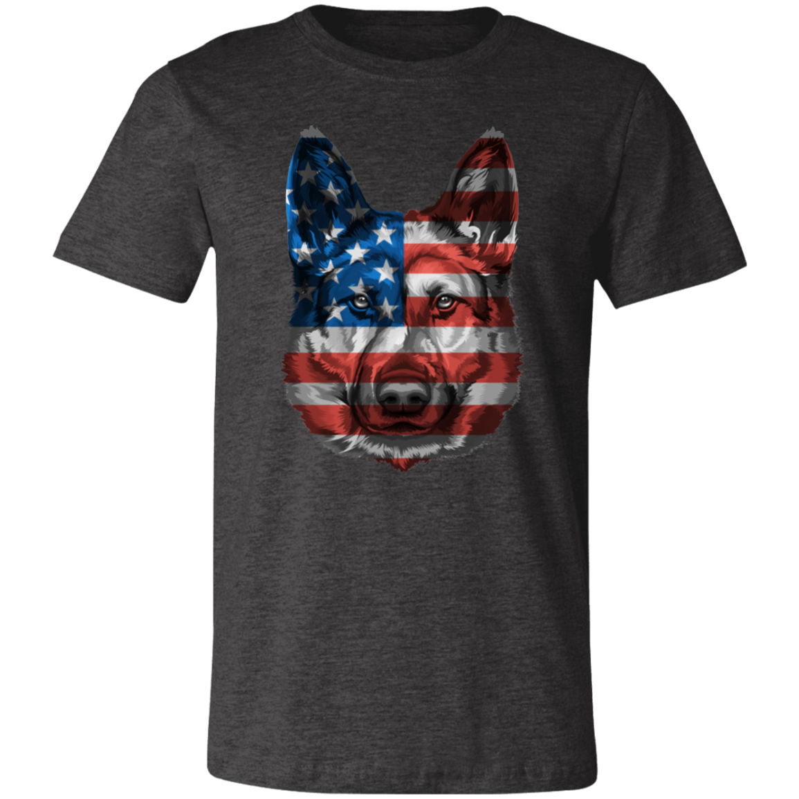 Patriotic German Shepherd Short-Sleeve T-Shirt