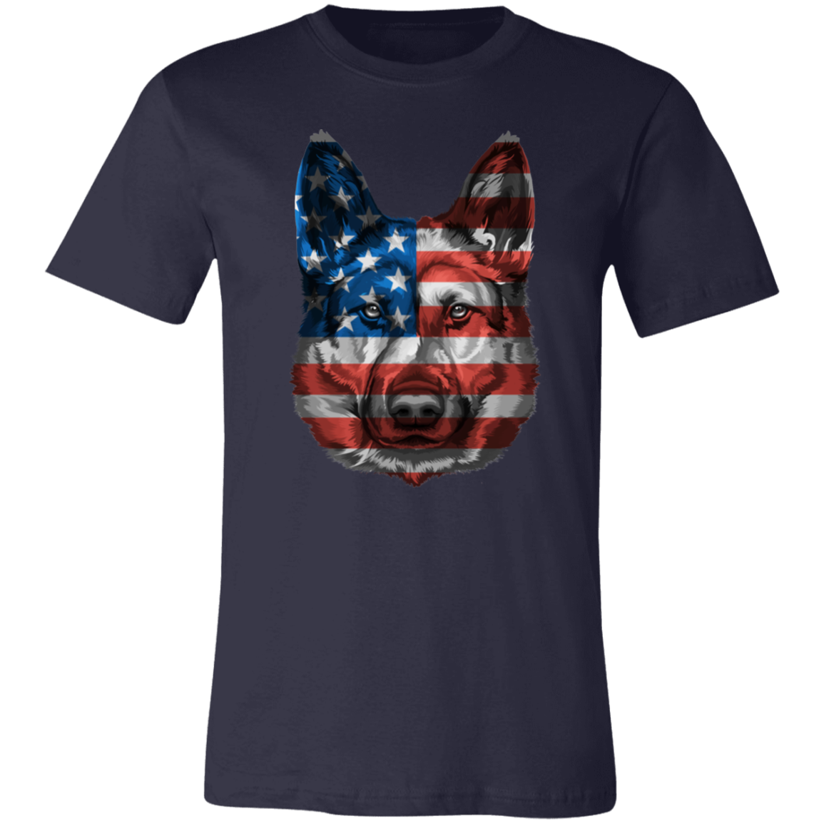 Patriotic German Shepherd Short-Sleeve T-Shirt