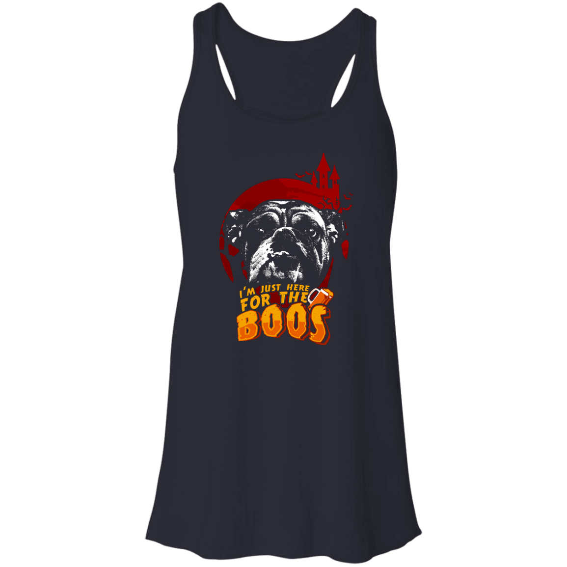 Just For The Boos Flowy Racerback Tank