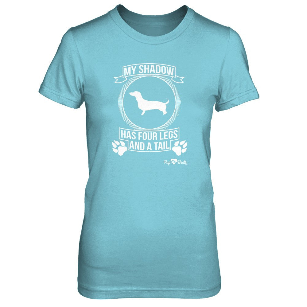 Dachshund - My Shadow Fitted Short Sleeve Tee