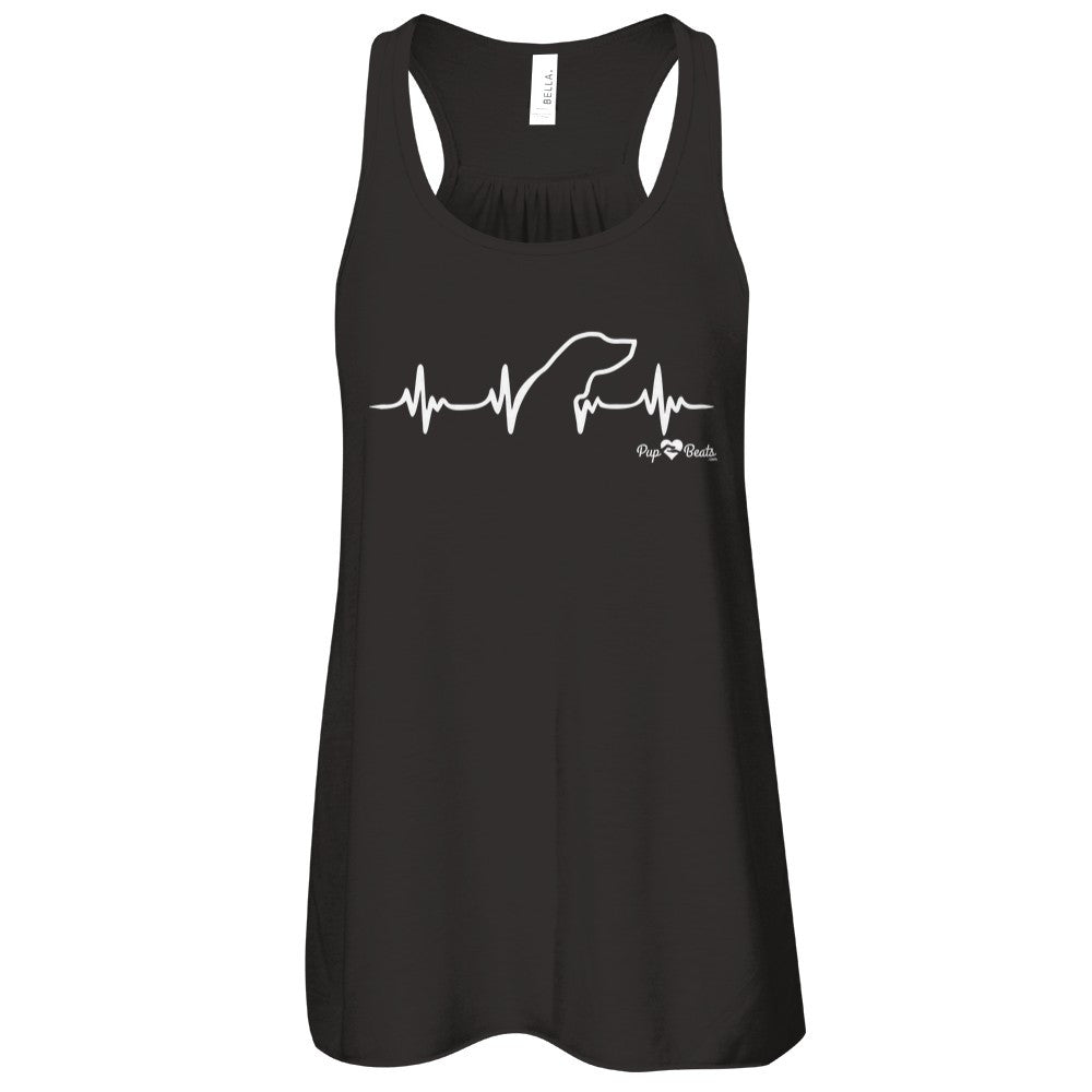 Coon Dog Heartbeat Flowy Racerback Tank