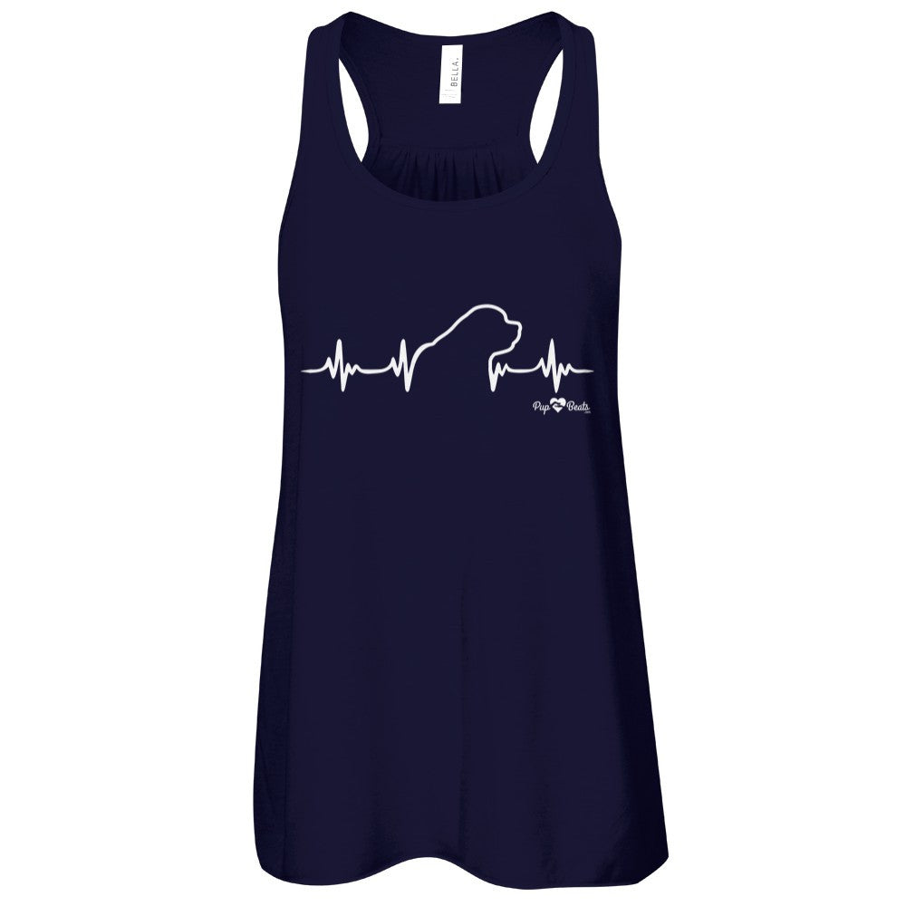 Saint Bernard Heartbeat Flowy Racerback Tank