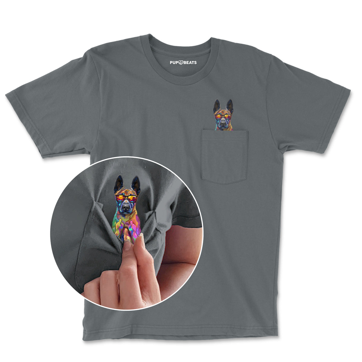 Funny Malinois Pocket T-Shirt
