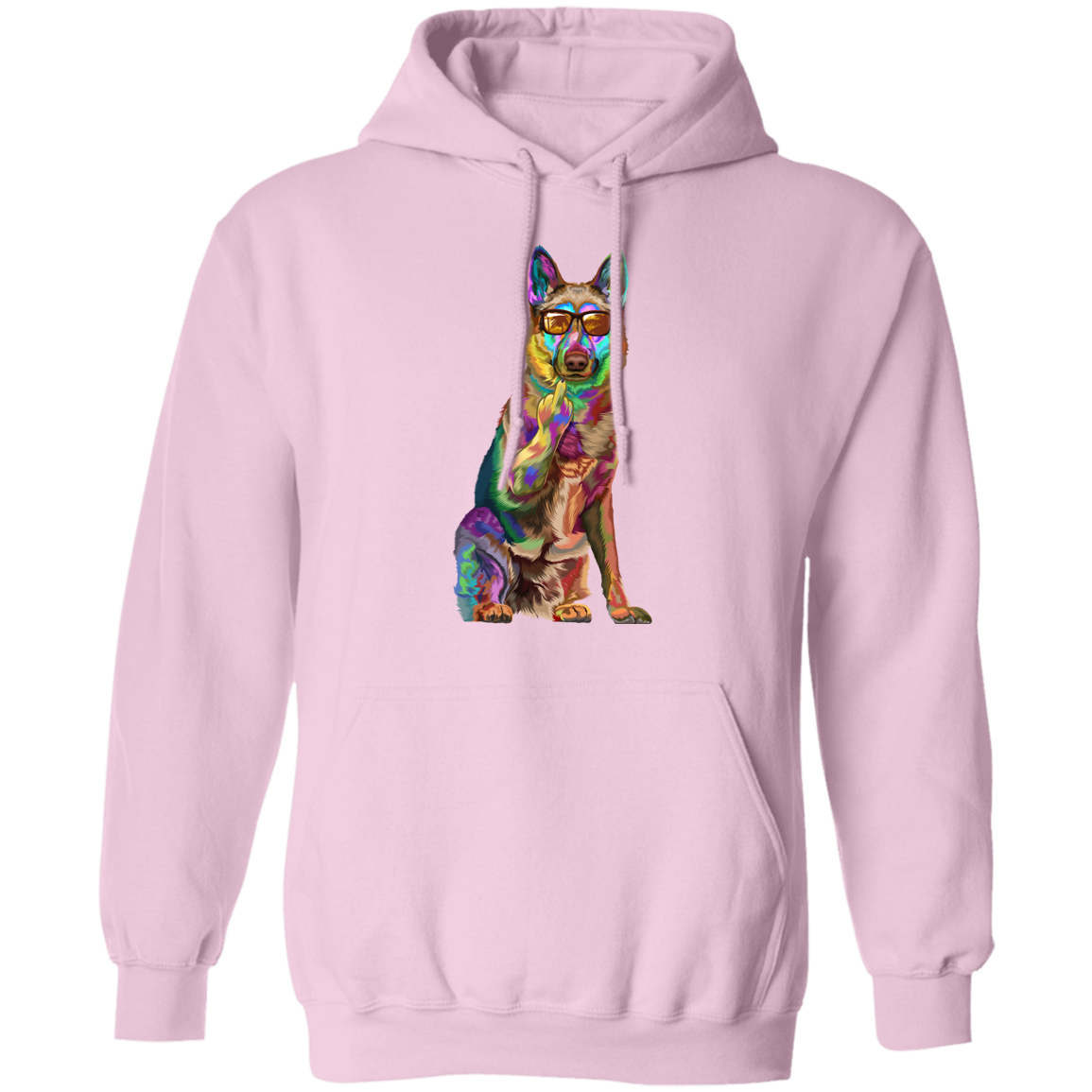 German Shepherd Middle Finger Pullover Hoodie
