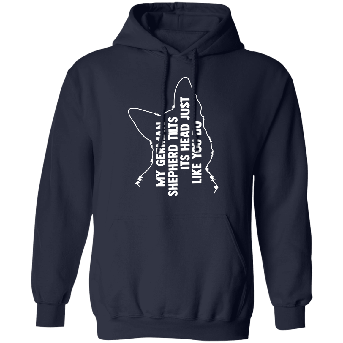 German Shepherd Tilt Pullover Hoodie