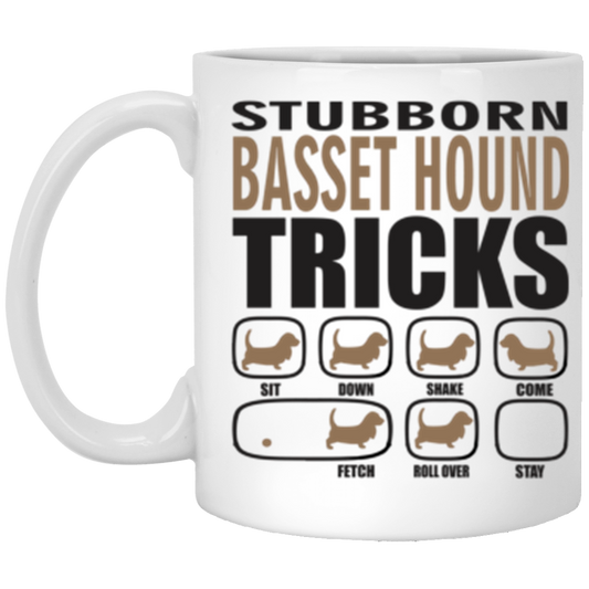 Stubborn Basset Hound Tricks Mug