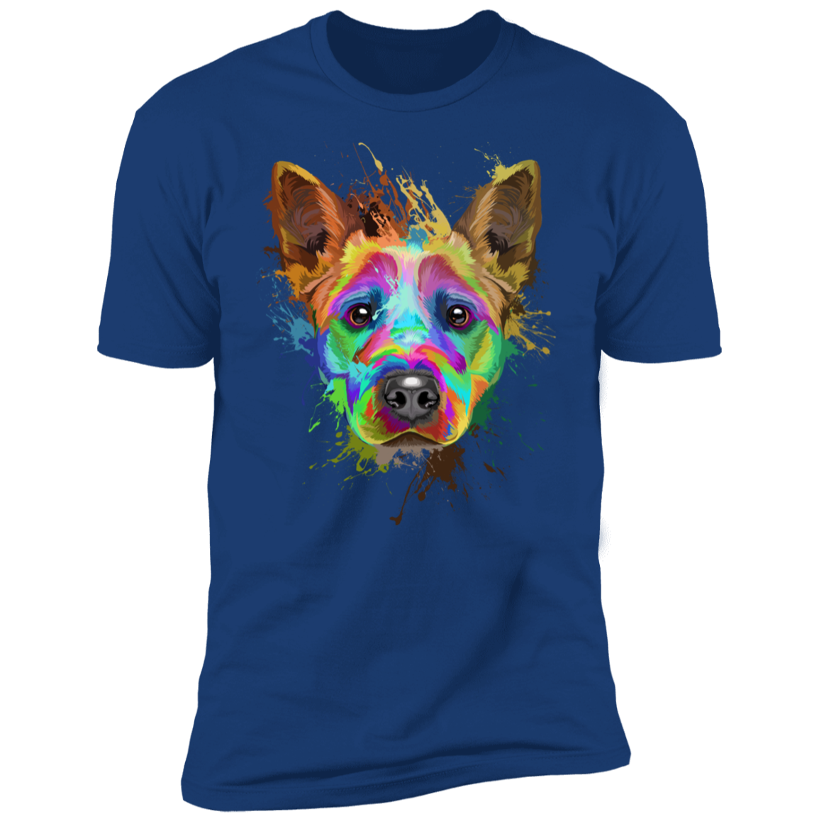 Cattle dog splash art