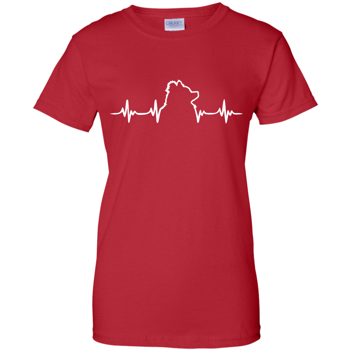 Pomeranian Heartbeat Ladies' T-Shirt