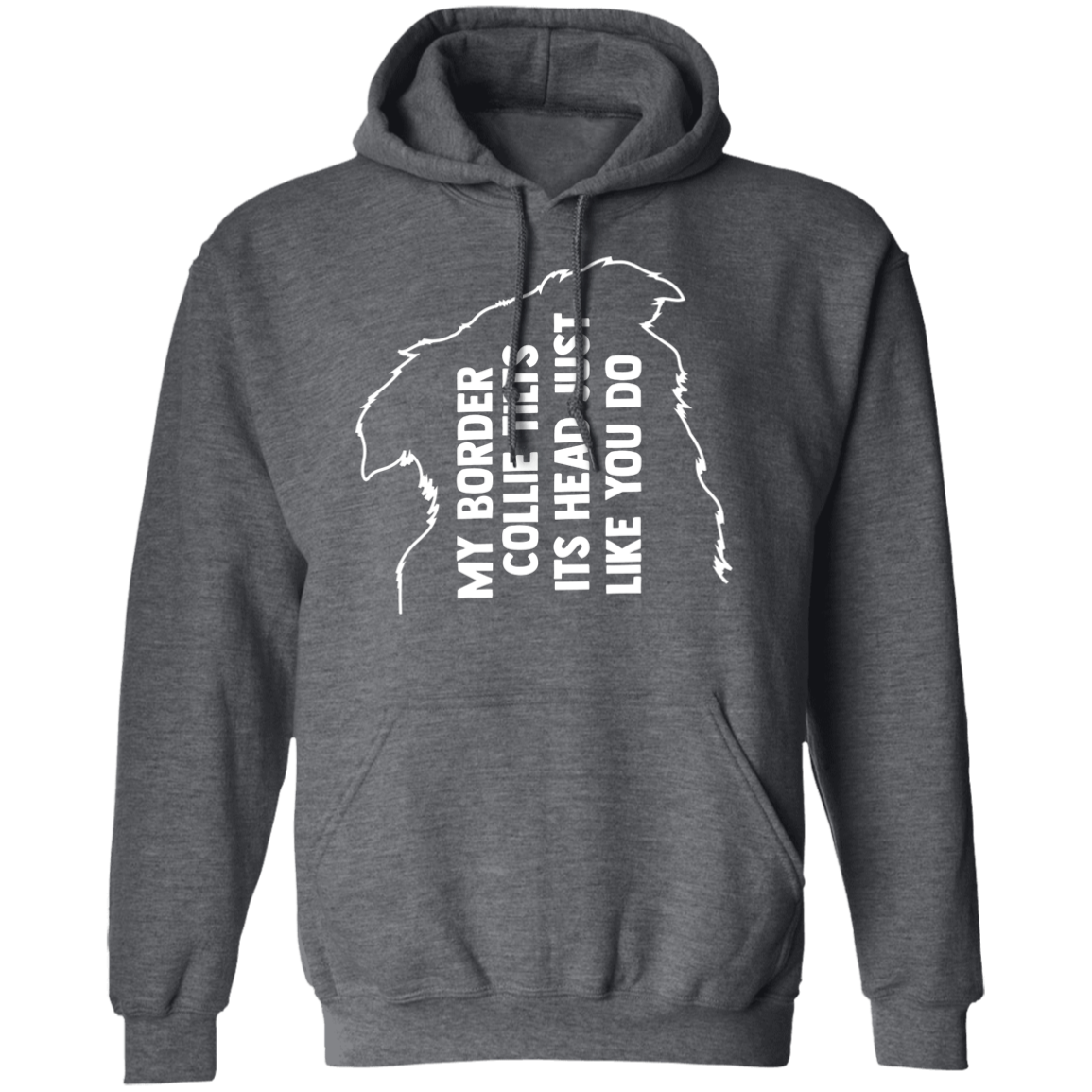 Border Collie Tilt Pullover Hoodie