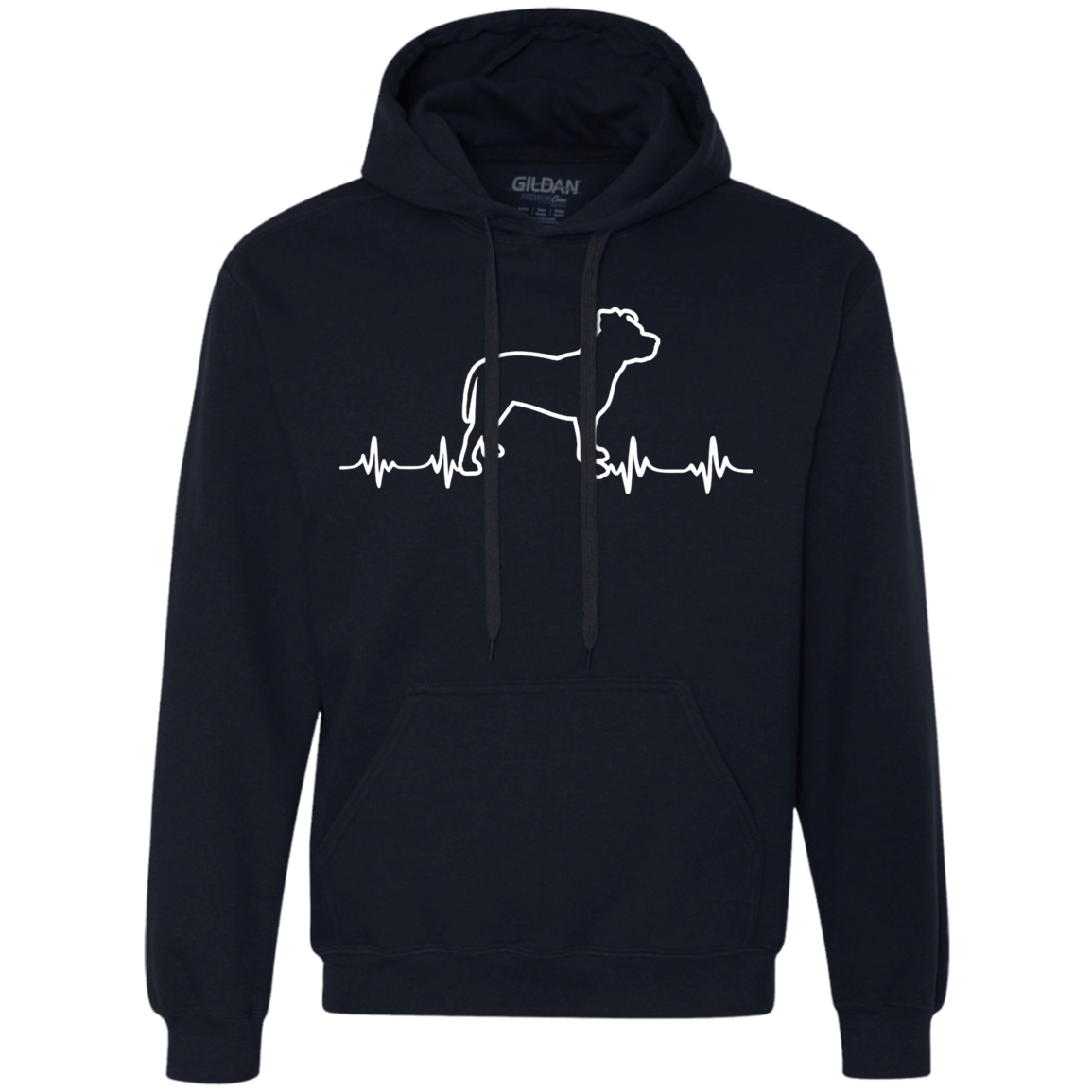 Pit Bull Heartbeat Unisex Hoodie