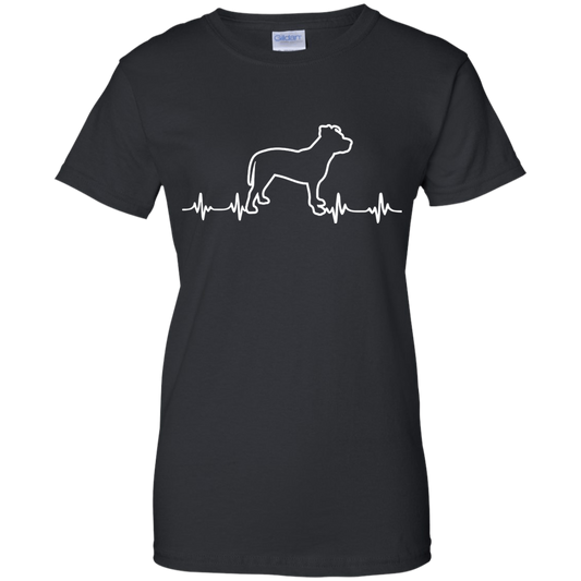 Pit Bull Heartbeat Ladies' T-Shirt