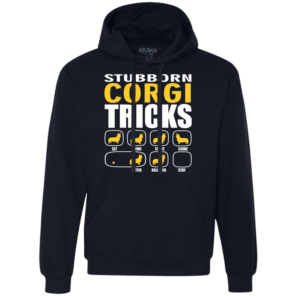 Stubborn Corgi Tricks Unisex Hoodie