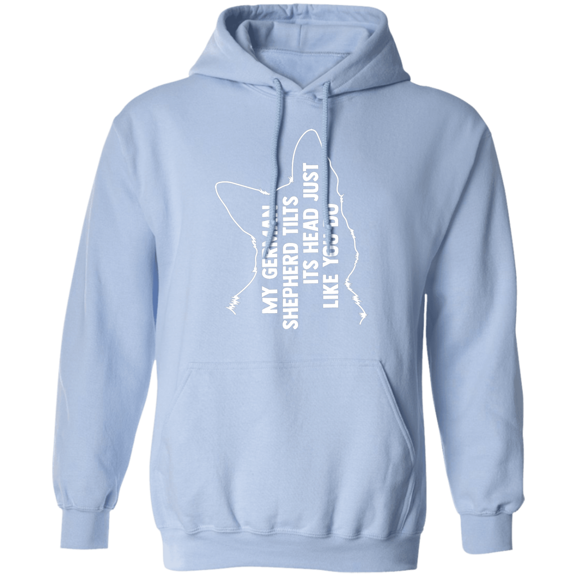 German Shepherd Tilt Pullover Hoodie