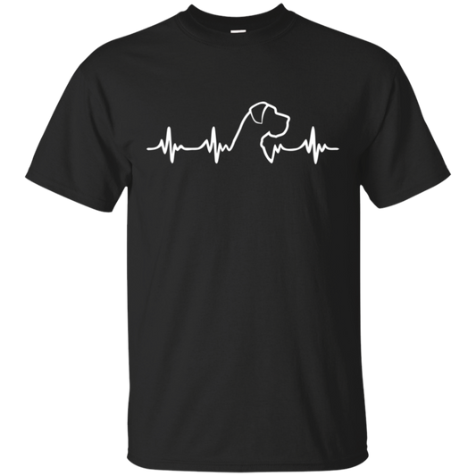 Great Dane Heartbeat Natural Ears Unisex T-Shirt