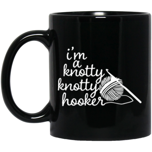 Knotty Knotty 11 oz. Black Mug