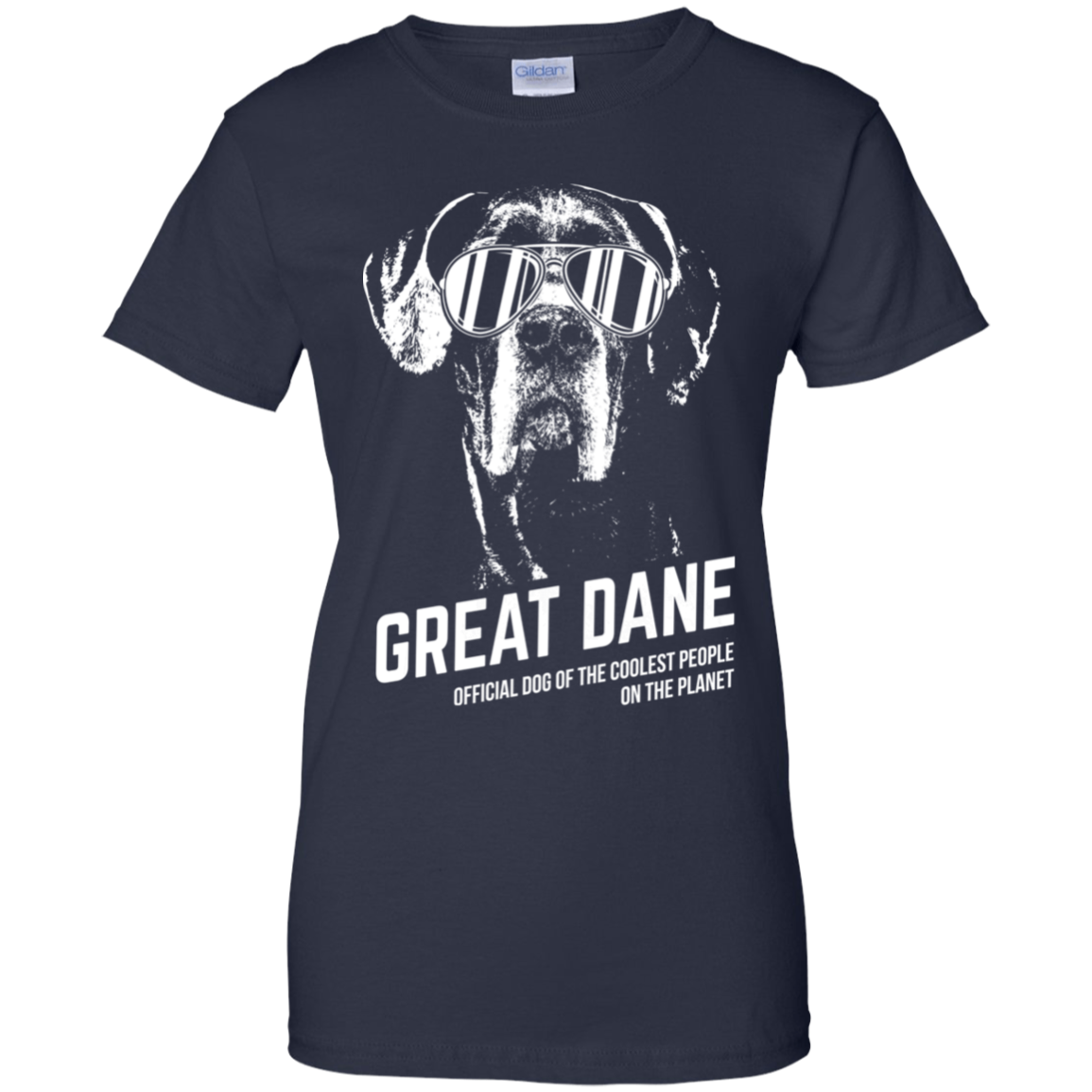 Official Dog Of The Coolest Great Dane Ladies' T-Shirt