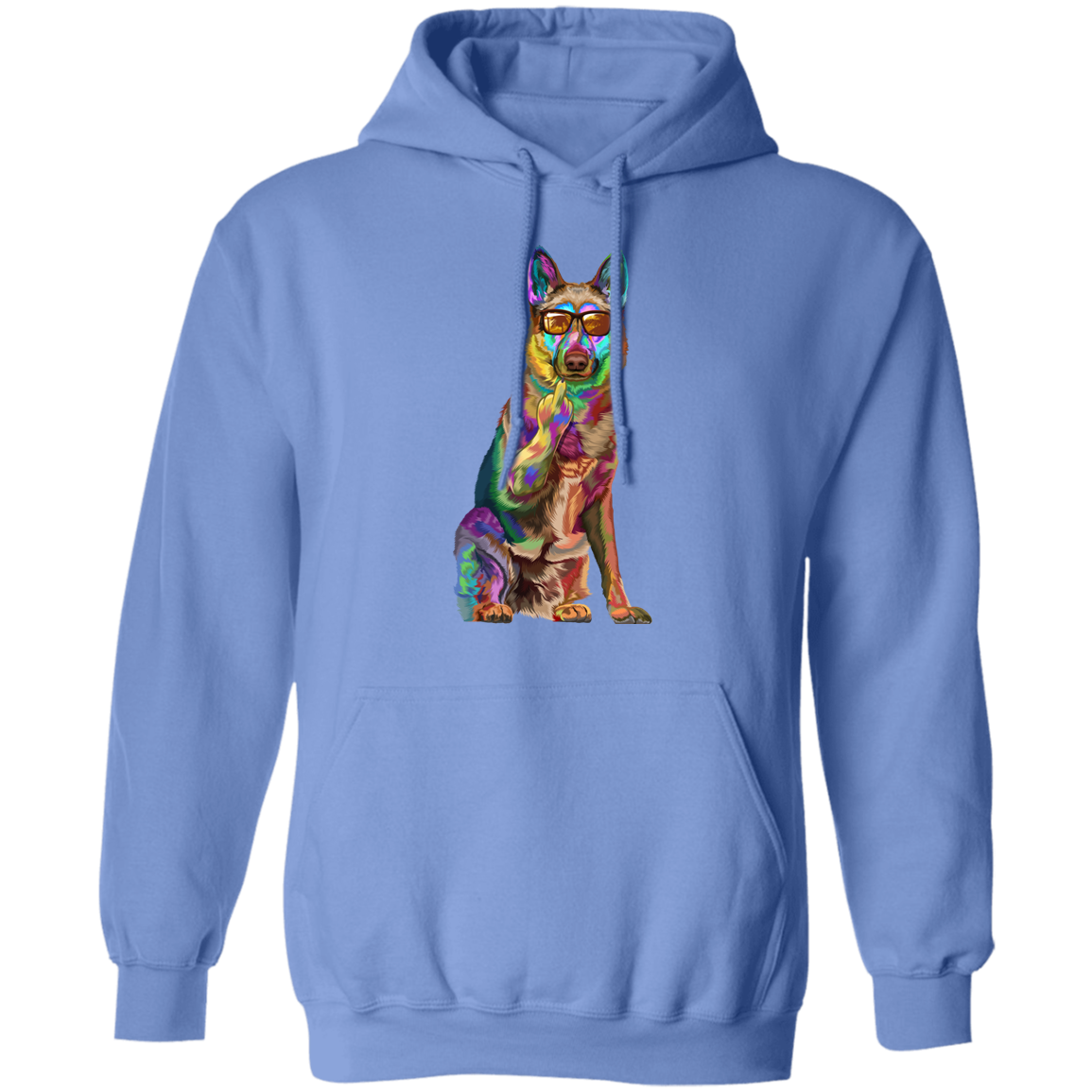 German Shepherd Middle Finger Pullover Hoodie