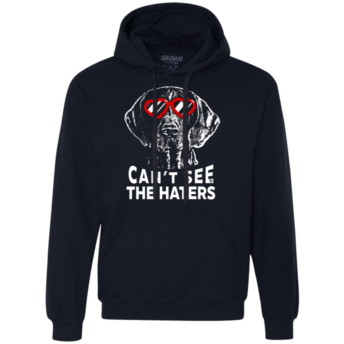 Can't see the haters german shorthaired pointer Unisex Hoodie