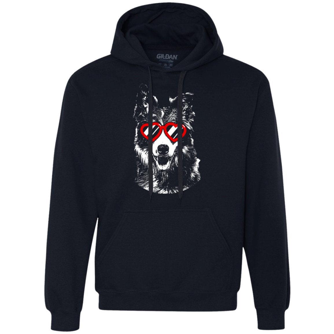 Sharing the love Border Collie Unisex Hoodie