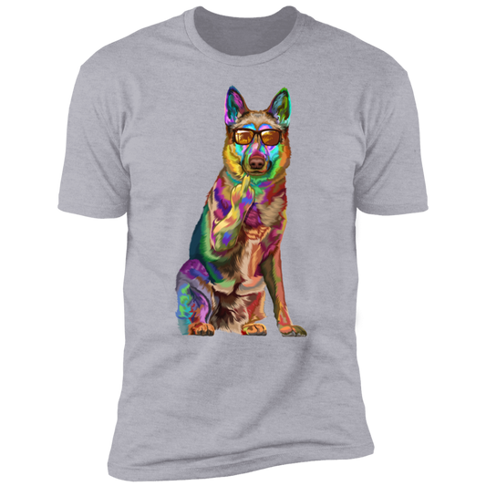 Middle Finger German Shepherd Short Sleeve T-Shirt