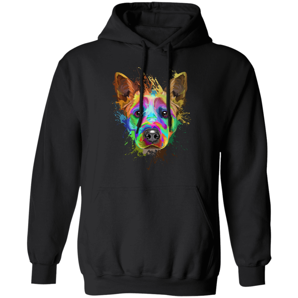 Cattle dog Splash Pullover Hoodie
